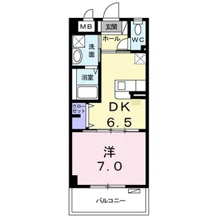 キャッスル エイト【1階】の間取り