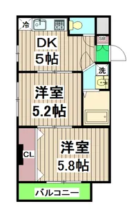 松山サザンクロス【3階】の間取り