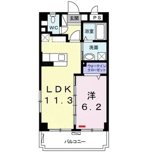 プラザーヴィラ【4階】の間取り
