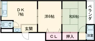 鎌田マンション【3A号室】の間取り