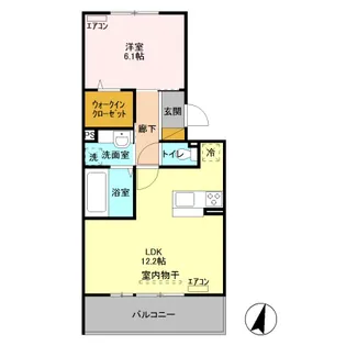 オランジュB【2階】の間取り