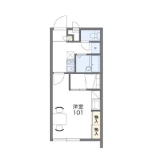 レオパレスMori【2階】の間取り