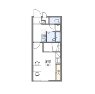 レオパレスOROKUⅡ【2階】の間取り