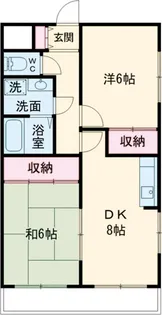 ソルレヴェンテ奥村【202号室】の間取り