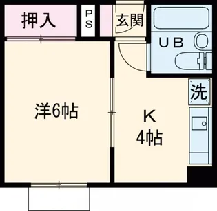 メイプル【2-B号室】の間取り