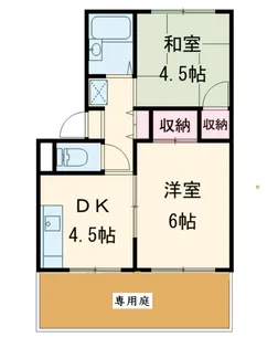 プレジール桂【1階】の間取り