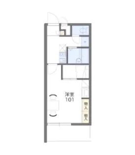 レオパレスシーサー館【307号室】の間取り