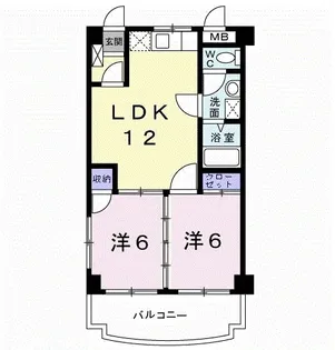 キャッスル泡瀬【3階】の間取り