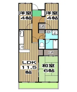 プルーリオン亀岡【201号室】の間取り