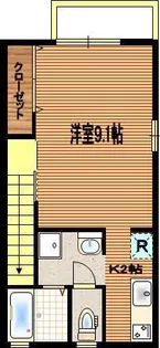 ボワ・ヴィラージュⅡ【203号室】の間取り