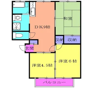 アーバンさつき【103号室】の間取り