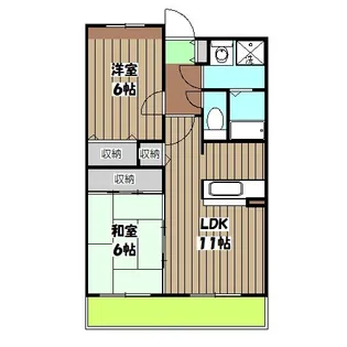 OTTO PIANI【402号室】の間取り