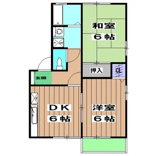 フォレスト篠【106号室】の間取り