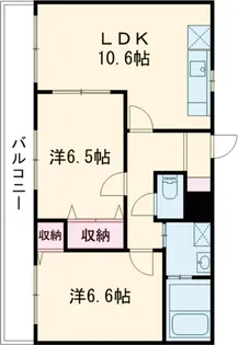 ヴェルドミール【306号室】の間取り