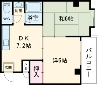 ヴィラロイヤルYUKI【406号室】の間取り