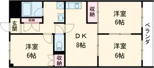 第10長栄アビタシオン清水【503号室】の間取り