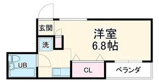 ヴィラサンシルク西大路【2階】の間取り
