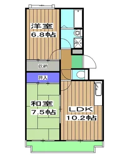 北野マンション【102号室】の間取り