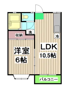 グリーンビューラー【102号室】の間取り