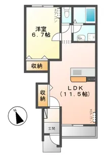 FELICE C【1階】の間取り