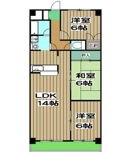 シベール阪急桂【2D号室】の間取り