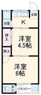 プチハイムキムラ【1-C号室】の間取り