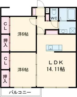 プリマヴェーラⅠ【201号室】の間取り