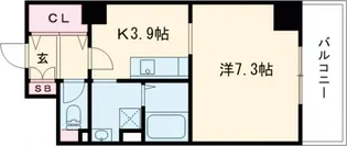 ヴァンヴェルデ西京極【5階】の間取り