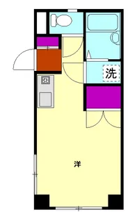 リバータウン松枝【107号室】の間取り