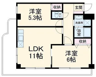 ヴェルドミール【301号室】の間取り