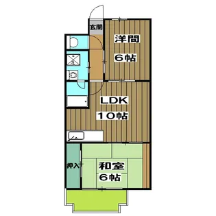 サンフローネ川宗【4階】の間取り