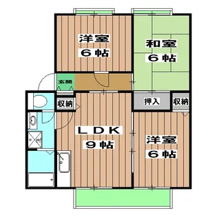 ミネアポリス【A号室】の間取り