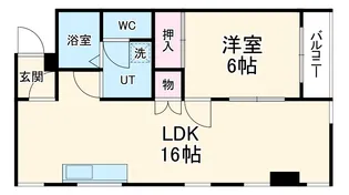 カームネス【3階】の間取り