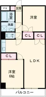 グレイスヴィラ阿部【7階】の間取り