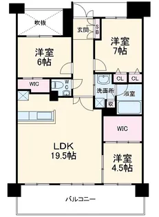 エスリード太秦三条天神川【6階】の間取り