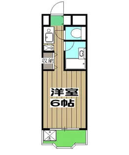 長曽ハイツⅡ【7号室】の間取り