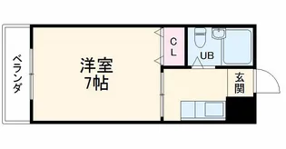 ジェミニ太秦【2階】の間取り