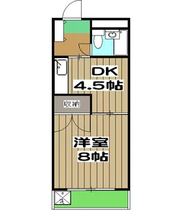 グリーンヴィレッジ【203号室】の間取り