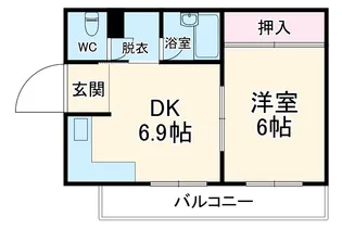 エステートマリン【2階】の間取り