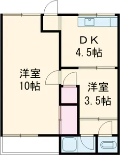 ISE伊勢住宅綾園7703B棟【306号室】の間取り