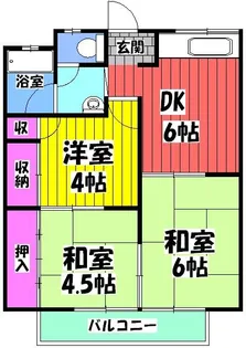 ハイツ古石【207号室】の間取り