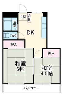 和光ハイツ【203号室】の間取り