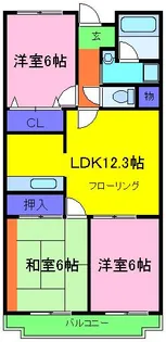 パークレーン【3階】の間取り