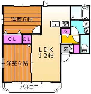 グランドール【1階】の間取り