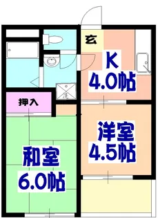 フォルス船橋Ⅰ【1階】の間取り