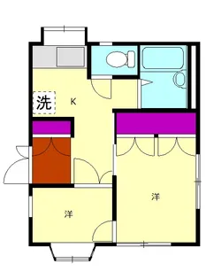 ハヤマハイム【D号室】の間取り