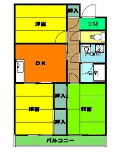 プレタメゾンF【301号室】の間取り