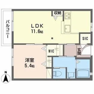 パロアルト【2階】の間取り