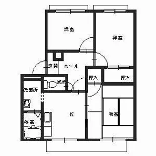 フレグランス高松【101号室】の間取り