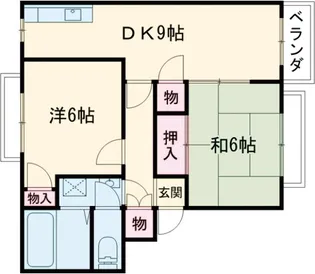 ロイヤルウイング【B107号室】の間取り